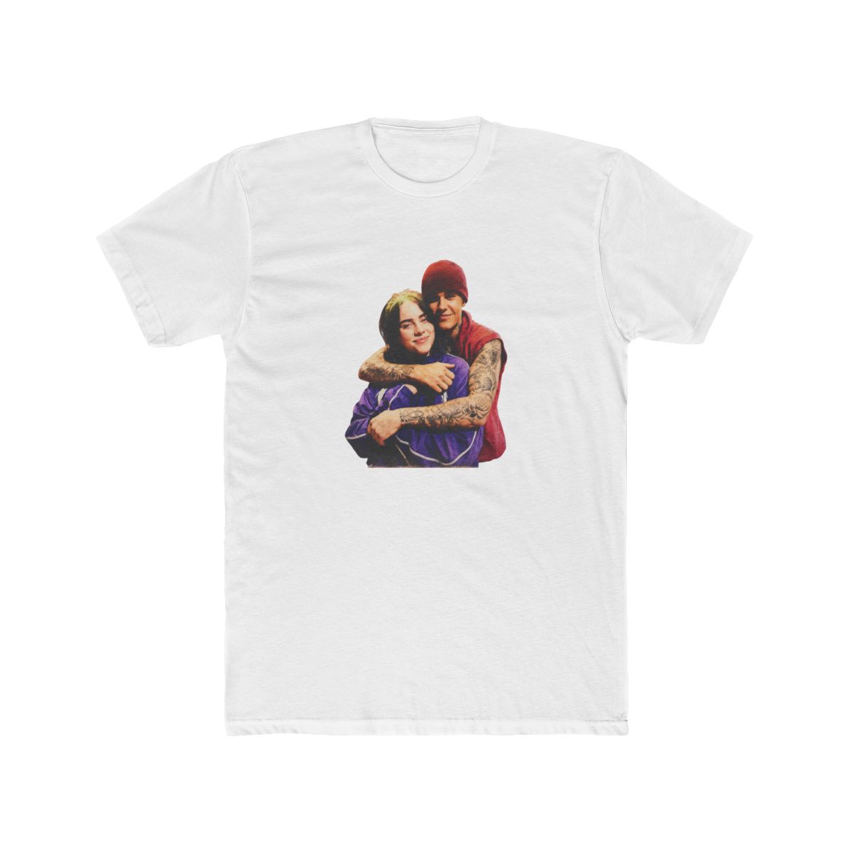 Comfort Colors Comfort Colors Vintage Justin Bieber & Billie Eilish Coachella Concert Tee T Shirt, One Less Lonely Girl T Shirt - Billie Eilish official T-Shirts merch