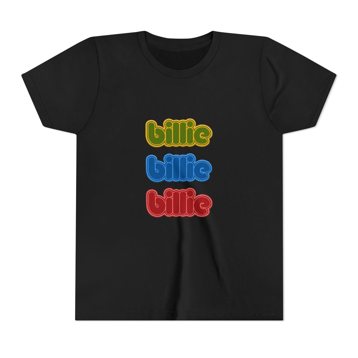 Billie Repeat Primary Ringer Kids T Shirt